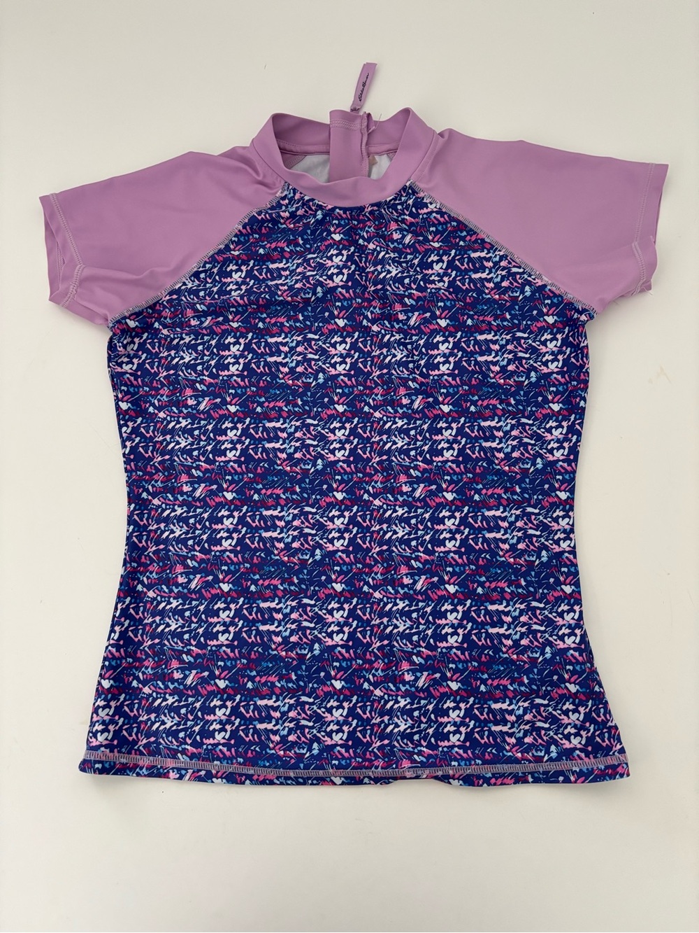 Eddie Bauer Girls Short Sleeve Rash Guard Swim Top Size L(14-16)